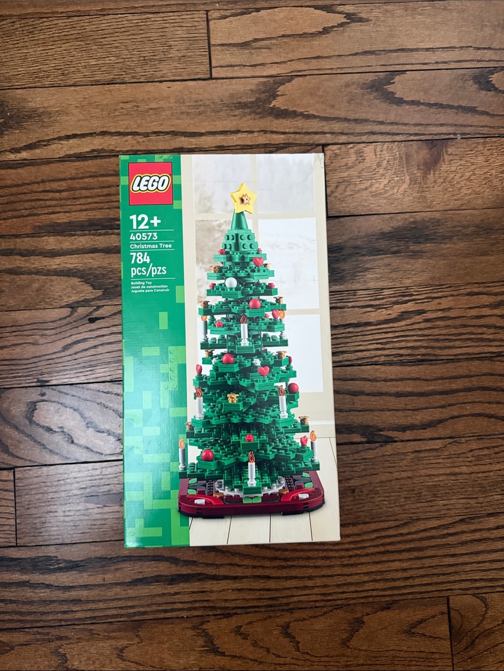 Lego Green Christmas Tree with Red and Gold Accents